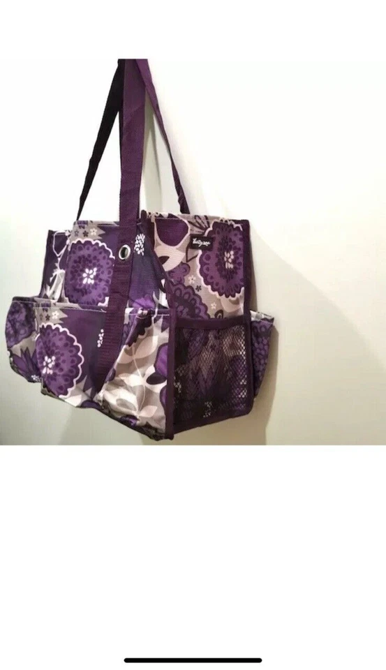Bolso utilitario organizador Thirty One 31 bolsas ciruela impresionante flor Foto 4 de 4