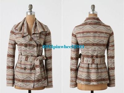 New! S Anthropologie ''Poetry of Trees  Jacket'' Coat