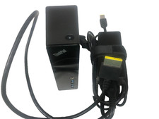 Thinkpad Docking Station, power brick, USB, Ethernet, Monitor DisplayPort, audio