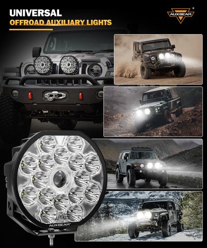 AUXBEAM 4X 8.5" 9" LED Offroad Luz de Trabajo Spot Pods DRL Señal de Giro para Ford - Imagen 3 de 12