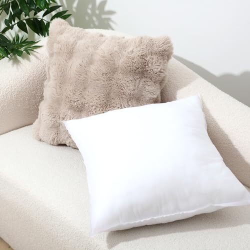 30 Pack 18 x 18 Inches Pillow Inserts Bulk Square White Throw Pillow Insert, - Picture 6 of 7