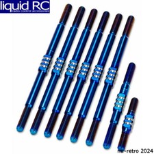 JConcepts 2828-1 RC10T Fin Titanium Turnbuckle set 8pc - burnt blue