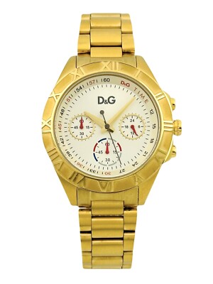 D&G Dolce & Gabbana DW0446 Women's Pampelonne Gold Multi-function