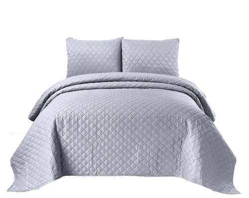 Embossed Quilted Bedspread Comforter Luxury Bedding Set Large Sofa Cover Throw - Picture 91 of 142