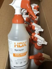 Lot of 12 HDX Industrial Quality 32 oz All-Purpose Empty Sprayer Bottle Spray