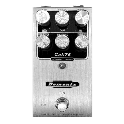 Demonfx CALL76 Compact Bass Guitar Compressor Effect Pedal Best