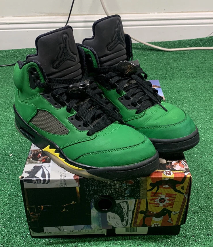 Nike Air Jordan 5 V Retro SE Oregon Ducks Green Nike Men Size 9.5 CK6631-307