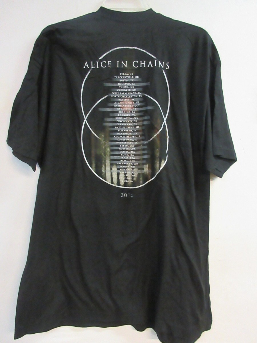 Alice In Chains 2014年ツアー Tシャツ XL ALICE IN CHAINS OFFICIAL MERCH 2014 TOUR BAND CONCERT MUSIC