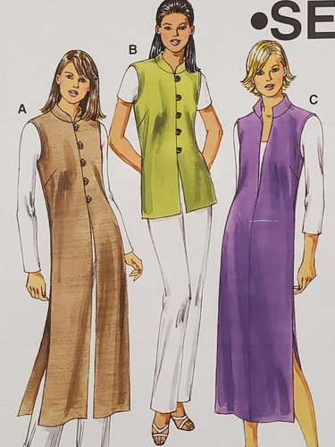 *NUEVO* Chalecos y jerséis Kwik Sew 3178 Misses’ patrón de costura talla XS-S-M-L-XL SIN CORTAR - Imagen 3 de 7