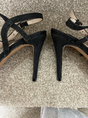 Quiz Ladies Sparkly High Heel Shoes Size UK