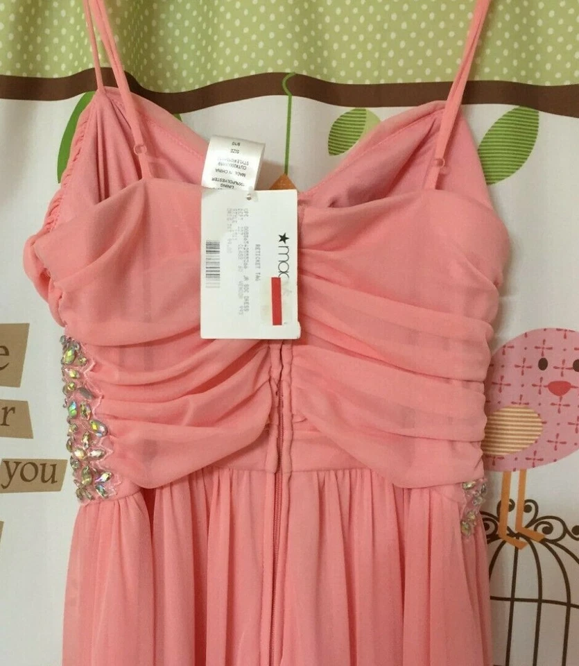 Женское вечернее платье B. Darlin Sleveless, розовое, размер 9/10 - Изображение 4 из 4