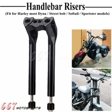 Pullback Club Style 1" Handlebar Riser For Dyna Softail Sportster Street Bob 