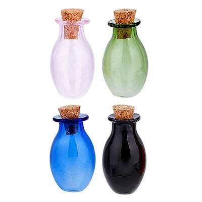 Mini Gläser kleine Gläser Mini Glasflaschen mit Korken Wunschflaschen für