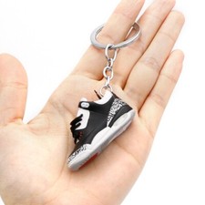High Quality Jordan 3D Mini Sneaker Keychain Shoe Pair with Box  Bag