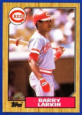 1987 Topps Rookie Card #648 - Barry Larkin - Cincinnati Reds HOF RC!