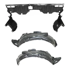 New Front Fender Liner & Lower Engine Under Cover Set For 06-11 Honda Civic Cpe