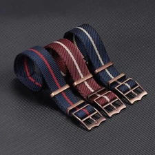 Cooper Buckle Nylon Watch Band for Tudor Army Pilot Navy Troop Strap 20mm 22mm