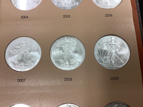 1986-2021 American Silver Eagle Set .999 Silver 1 Oz Coins Dansco Book! - Picture 13 of 19