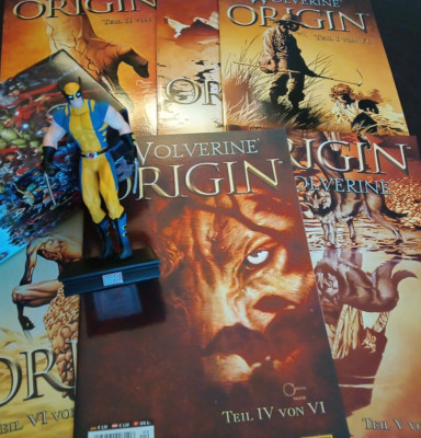 Wolverine Origin - 1 2 3 4 5 6 Panini komplett + Statue/Figur  Zustand TOP