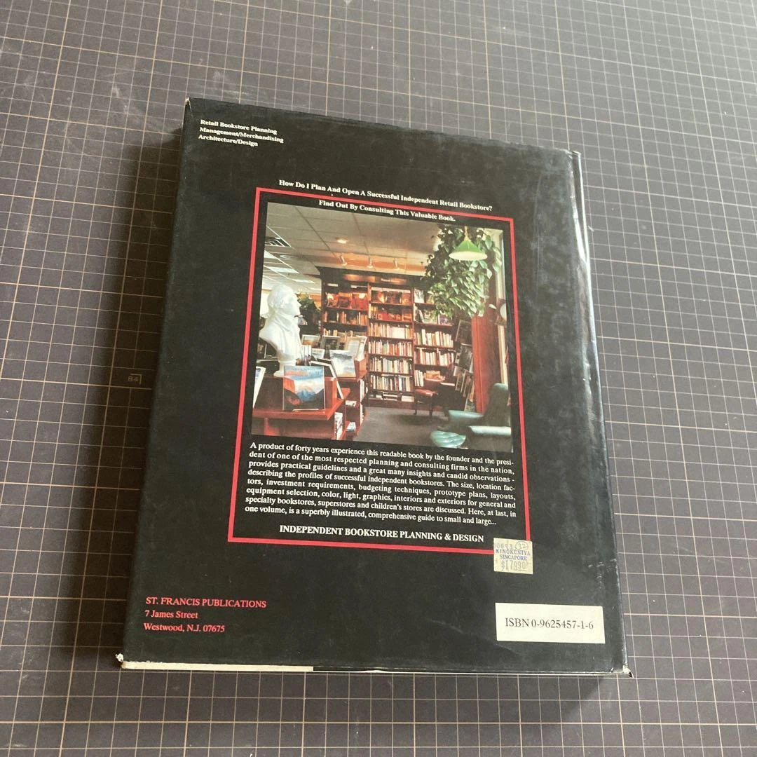 Independent Bookstore Planning & Design Hardcover 1993 Ken