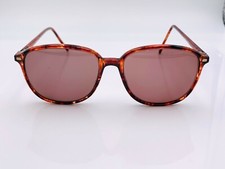 Vintage Marchon Morgan Brown Oval Sunglasses Japan FRAMES ONLY