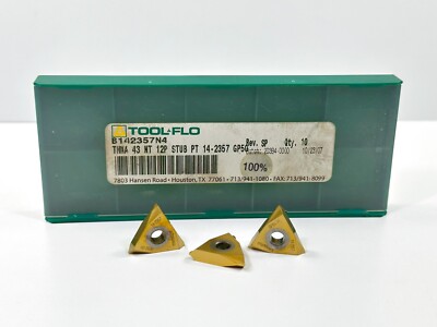 TOOL-FLO TNMA 43 NT 12P STUB New Carbide Inserts Grade GP50 3pcs