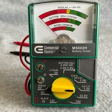 Commercial Electric Analog Battery Tester MS602H - Untested As Is