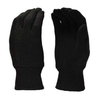 Xlarge Brown Jersey Gloves 12-Pairs