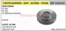Puleggia per trattorino rasaerba tosaerba tagliaerba TC 102 ALPINA 040040