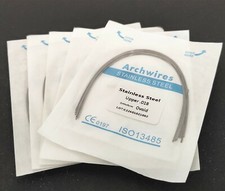 20 Packs Orthodontics Stainless Steel Round Arch Wire Oval Dental Bows Arcos