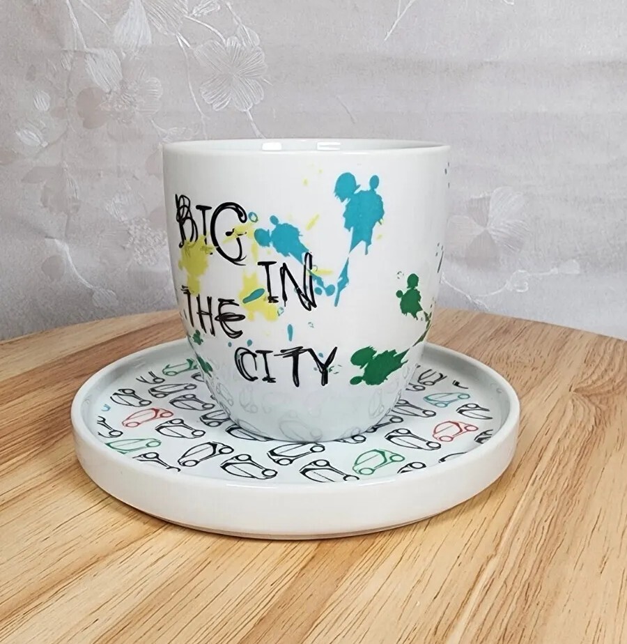 BoConcept & Smart Car Cup/Mug & Small Plate Set Collector's Item