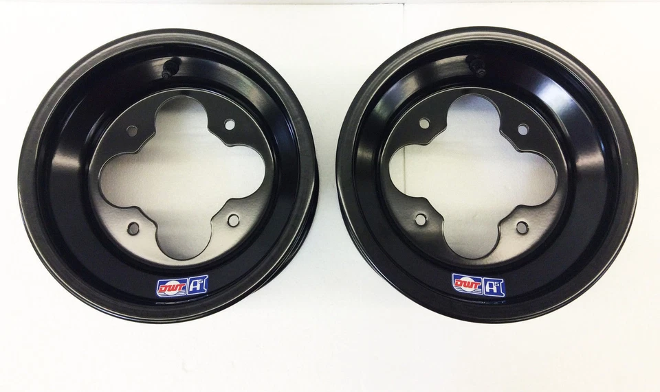 DWT BLACK A5 10" FRONT 9" REAR WHEELS RIMS YAMAHA YFZ450 BANSHEE RAPTOR 700 660 - Bild 2 von 3