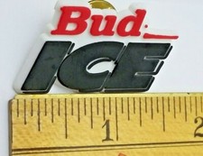 Vtg Budweiser Plastic Pinback Button BUD ICE Anheuser Busch