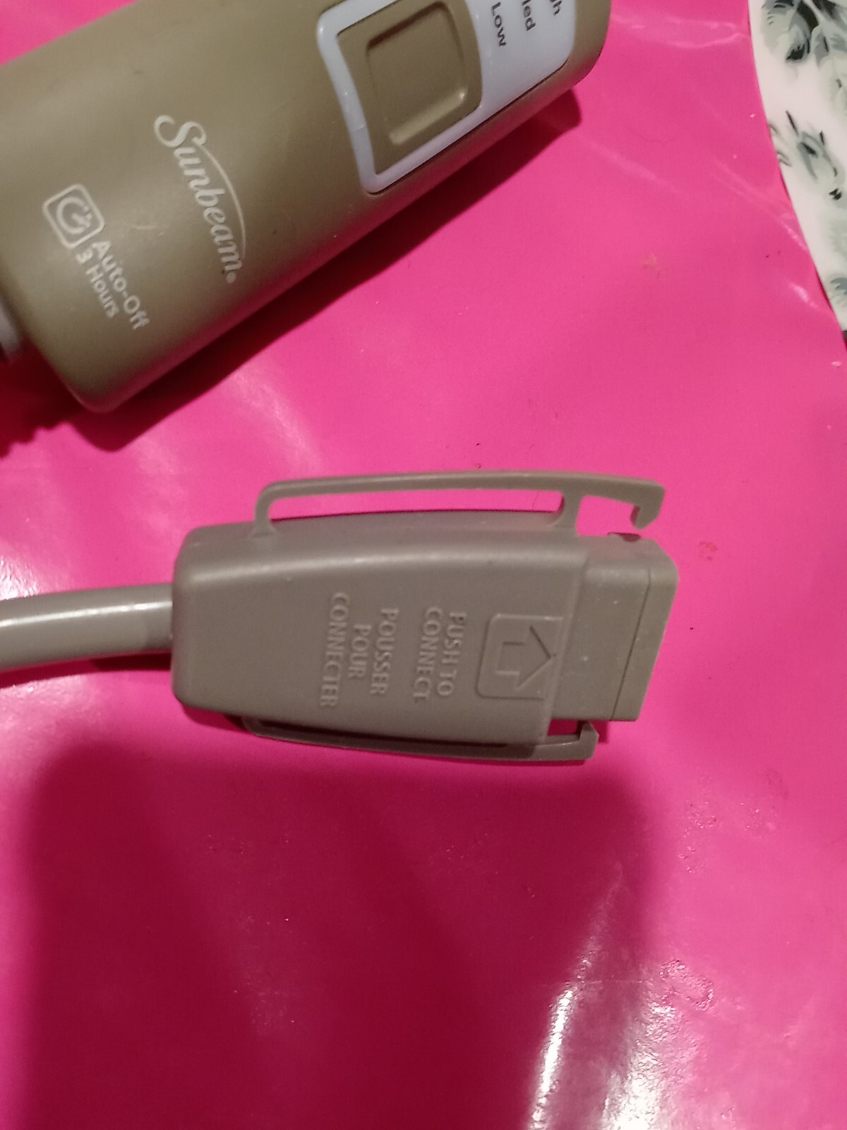 Sunbeam Heated Blanket Control Style T85B 3 Prong Replacement Power