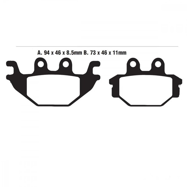 Bremsbelag BremsbeläGe EBC FA377TT Vorne FüR CPI XS 250 Bj. 2007-2010-image