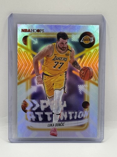 Luka Doncic #PA-9 — 2025 Topps NBA Hoops Pay Attention basketball card