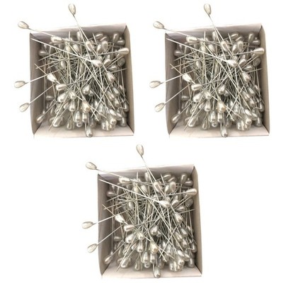 864 PCs Nähen Teardrop Shape Pearl Lokalisierung Edelstahl Nähen (weiß)