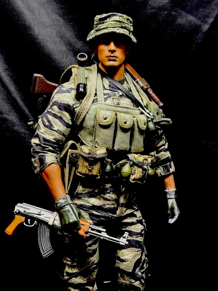 1/6 Ejército de EE. UU. FUERZAS ESPECIALES VIETNAM OPERACIONES EN LA SELVA BANDIDO JOE'S PERSONALIZADO Foto 4 de 4