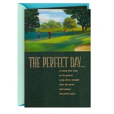 Hallmark Birthday Card for Men Golf 
