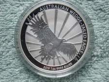 2019 AUSTRALIAN SILVER Wedge Tailed Eagle 1 oz BU
