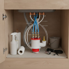 Sink Drain Connector with Magnetic Self-Closing Anti-Backflow Design