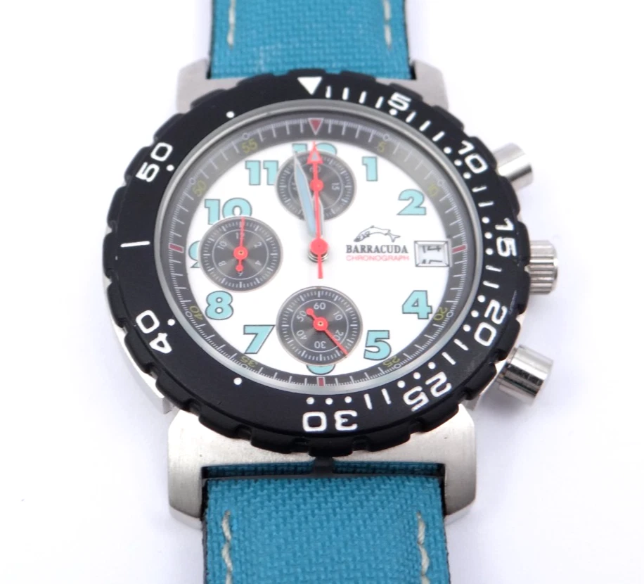 Barracuda by Bulova Chronograph Diver Watch Armbanduhr Quartz 35821 Ø 39 mm - Bild 3 von 4