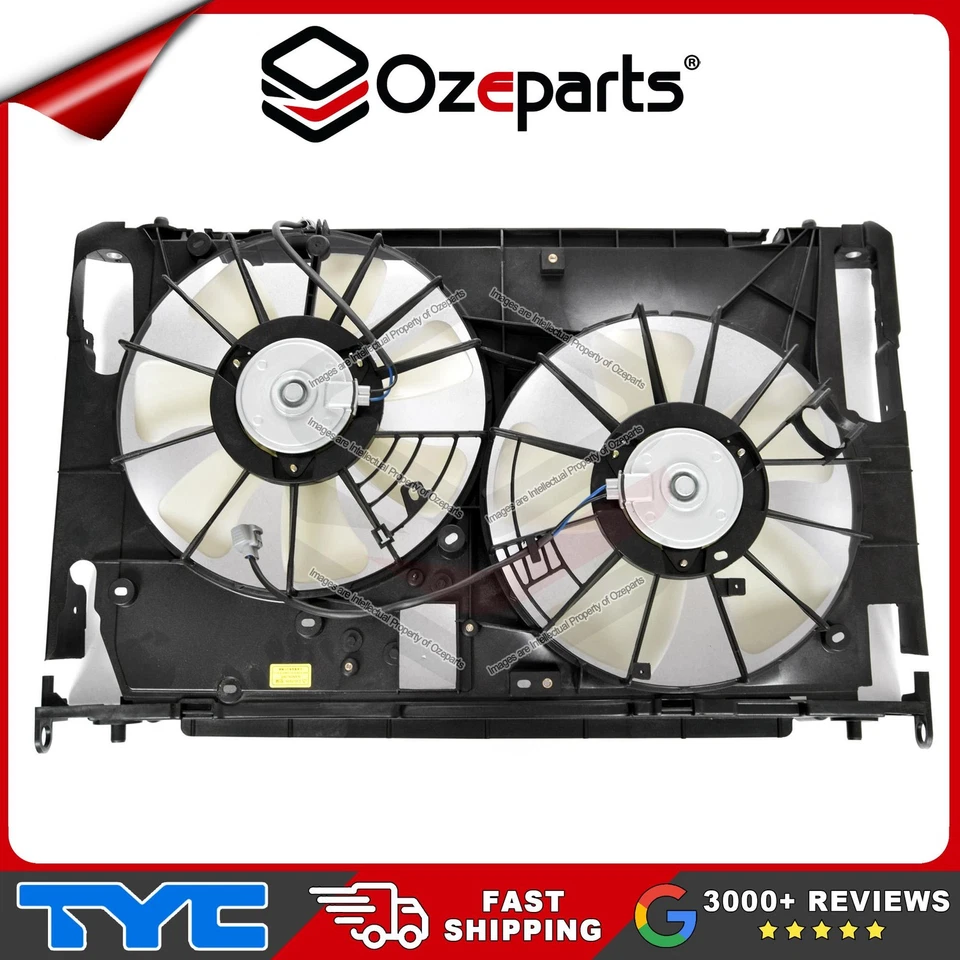 AC Radiator Thermo Cooling Fan Assembly Dual For Toyota RAV4 ACA30 06~13 3.5L V6 - Image 3 of 4