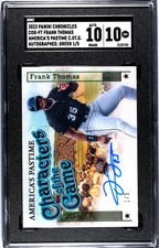 2023 Panini Chronicles Pastime Frank Thomas GREEN /5 SGC 10 w/10 AUTO (1/5)