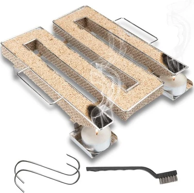 RIIJK Räucherbox Räucherschnecke Kaltrauchgenerator Edelstahl Cold Smoke Sparbrand