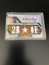 2008 Topps Triple Threads Alfonso Soriano Jersey Relic Autographed Card #1/9