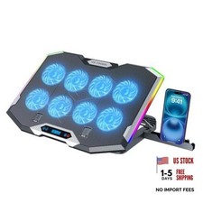 Gaming Laptop Cooling Pad with 8 Cooling Fans, Laptop Fan Cooler Pad for 8 Fans