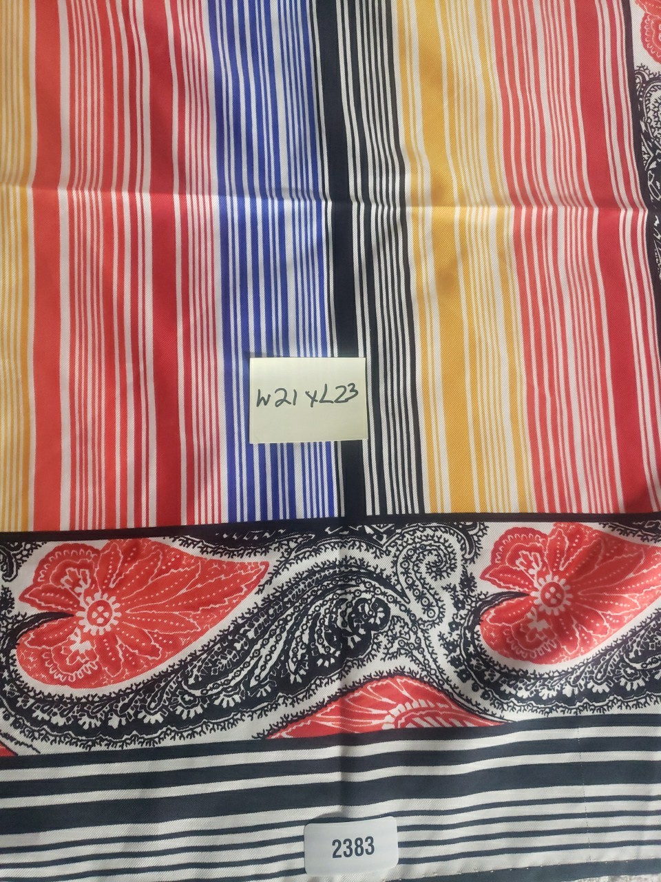 Three Lightweight Multicolor Scarfs Bundle Rectan… - image 3