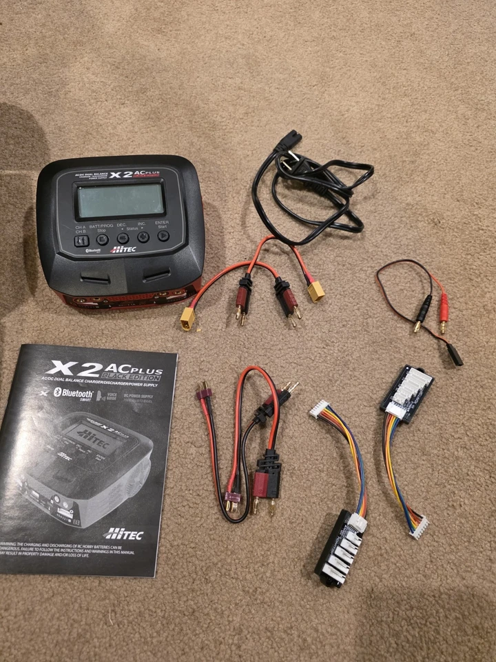 Hitec Multi Charger X2 AC Plus High Output Dual Charger 1-6 cell Black Edition - Image 3 of 4