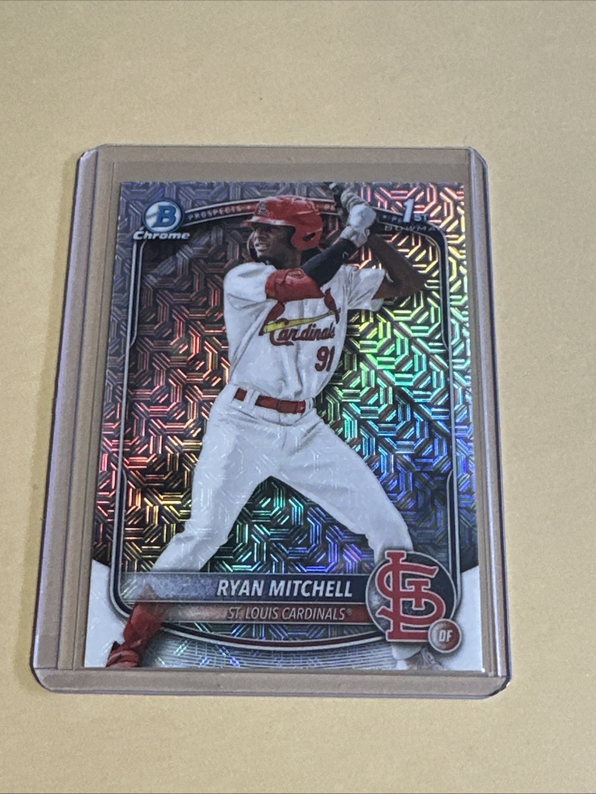 2025 Bowman Draft - Chrome Ryan Mitchell #BDC-77 Mojo Refractor (RC)